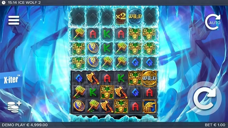 Jungle-themed slot game with vibrant graphics