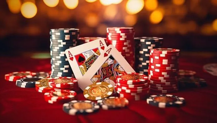 A hand holding a sapling with digital interface elements floating around, symbolizing green gambling and a sustainable future for online entertainment.